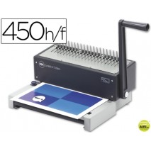 ENCUADERNADORA PARA CANUTILLO GBC COMBBIND C150PRO PERFORA 20 HOJAS TAMAÑO A4 ENCUADERNA HASTA 450 H