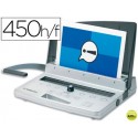 ENCUADERNADORA PARA ESPIRAL GBC WIREBIND W15 PERFORA 12 HOJAS TAMAÑO A4 ENCUADERNA HASTA 450 HOJAS P