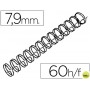 ESPIRAL WIRE 3:1 7,9 MM N.5 NEGRO CAPACIDAD 60 HOJAS CAJA DE 100 UNIDADES