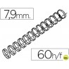 ESPIRAL WIRE 3:1 7,9 MM N.5 NEGRO CAPACIDAD 60 HOJAS CAJA DE 100 UNIDADES