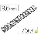 ESPIRAL WIRE 3:1 9,6 MM N.6 NEGRO CAPACIDAD 75 HOJAS CAJA DE 100 UNIDADES
