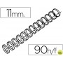 ESPIRAL WIRE 3:1 11 MM N.7 NEGRO CAPACIDAD 90 HOJAS CAJA DE 100 UNIDADES