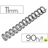 ESPIRAL WIRE 3:1 11 MM N.7 NEGRO CAPACIDAD 90 HOJAS CAJA DE 100 UNIDADES