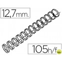 ESPIRAL WIRE 3:1 12,7 MM N.8 NEGRO CAPACIDAD 105 HOJAS CAJA DE 100 UNIDADES