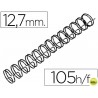 ESPIRAL WIRE 3:1 12,7 MM N.8 NEGRO CAPACIDAD 105 HOJAS CAJA DE 100 UNIDADES