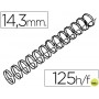 ESPIRAL WIRE 3:1 14,3 MM N.9 NEGRO CAPACIDAD 125 HOJAS CAJA DE 100 UNIDADES