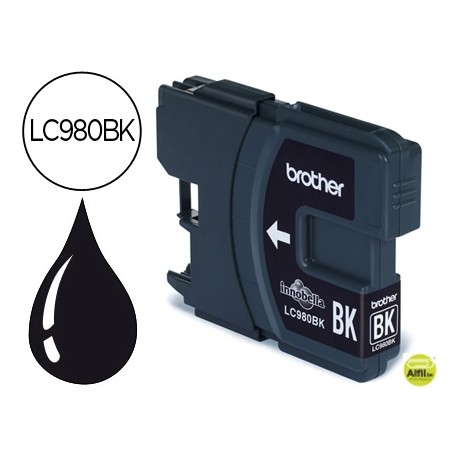 INK-JET BROTHER LC-980BK DCP-145/DCP-165/MFC-250/MFC- 290 NEGRO