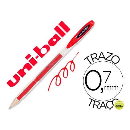 BOLIGRAFO UNI-BALL ROLLER UM-120 SIGNO 0,7 MM TINTA GEL COLOR ROJO