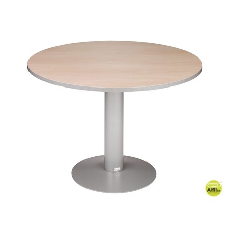 MESA REUNION REDONDA MEETING 3006AT02 ESTRUCTURA ALUMINIO TABLERO GRIS 120 CM DIAMETRO