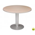 MESA REUNION REDONDA MEETING 3006AT02 ESTRUCTURA ALUMINIO TABLERO GRIS 120 CM DIAMETRO