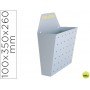BUZON METALICO PARA PUBLICIDADPINTADO EN EPOXI 100 ANCHO 26CM ALTO 35CM FONDO SUP 13CM INFER 6CM