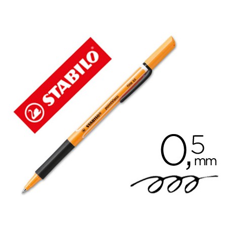 ROTULADOR STABILO ROLLER VISCONEGRO 0,5