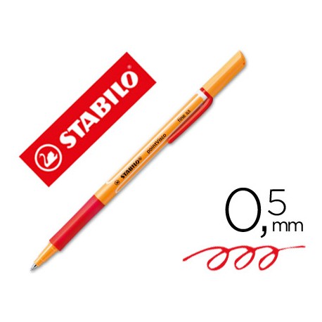 ROTULADOR STABILO ROLLER VISCOROJO 0,5 MM