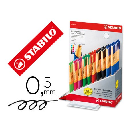 ROTULADOR STABILO ROLLER VISCOEXPOSITOR DE 60 UNIDADES