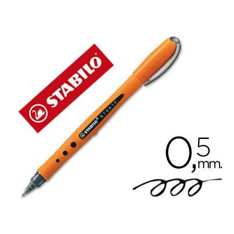 ROTULADOR STABILO BIONIC WORKER NEGRO 0,5 MM