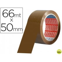 CINTA ADHESIVA TESA PVC COLOR MARRON 66MTSX50MM PARA EMBALAJE