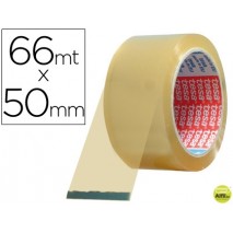 CINTA ADHESIVA TESA PVC COLOR TRANSPARENTE 66MTSX50MM PARA EMBALAJE