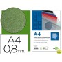 TAPA ENCUADERNACION LIDERPAPEL POLIPROPILENO A4 0.8MM VERDE