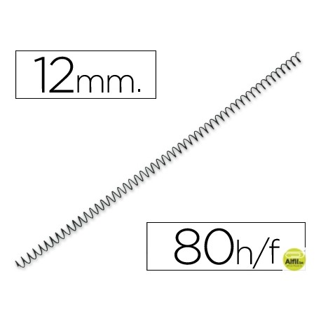 ESPIRAL METALICO Q-CONNECT 56 4:1 12MM 1MM