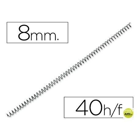 ESPIRAL METALICO Q-CONNECT 64 5:1 8MM 1MM