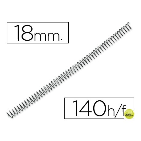 ESPIRAL METALICO Q-CONNECT 64 5:1 18MM 1,2MM