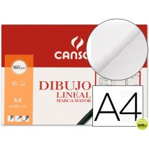 PAPEL DIBUJO MARCA MAYOR 160GRDIN A4 EN MINIPACKS DE 10 HOJAS