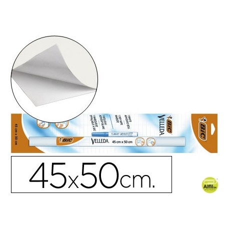 PIZARRA BLANCA VELLEDA ROLLO DE 45X50 CM + ROTULADOR