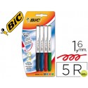ROTULADOR BIC VELLEDA GRIP TRAZO 1,6 BLISTER 4+1 COLORES SURTIDOS
