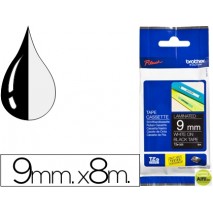 CINTA BROTHER TZE-325 NEGRO-BLANCO 9MM LONGITUD 8MT