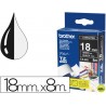 CINTA BROTHER TZE-345 NEGRO-BLANCO 18MM LONGITUD 8MT