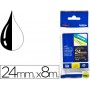 CINTA BROTHER TZE-355 NEGRO-BLANCO 24MM LONGITUD 8MT