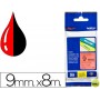 CINTA BROTHER TZE-421 ROJO-NEGRO 9MM LONGITUD 8MT
