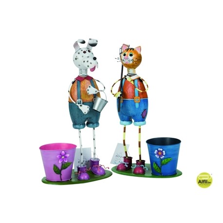 CUBILETE PORTALAPICES REF 59501 CON MASCOTA METALICA