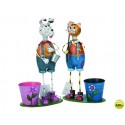 CUBILETE PORTALAPICES REF 59501 CON MASCOTA METALICA