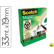 CINTA ADHESIVA SCOTCH MAGIC INVISIBLE 19X33M