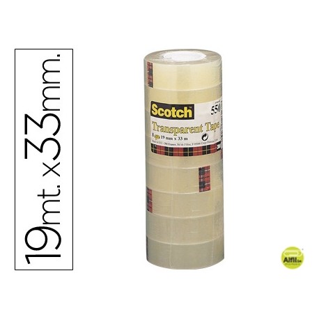 CINTA ADHESIVA SCOTCH ACORDEON 550 19X33 MM