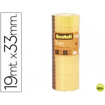 CINTA ADHESIVA SCOTCH ACORDEON PACK 8 508 19X33 MM