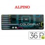 ROTULADOR ALPINO COLORFUL C/ DE 36 CAJA METAL