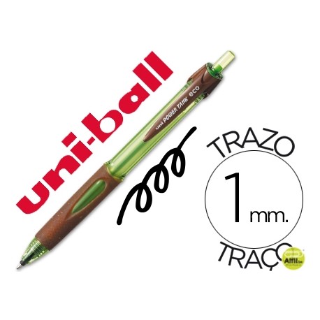 BOLIGRAFO UNI POWER TANK ECO RETRACTIL 1,0MM NEGRO
