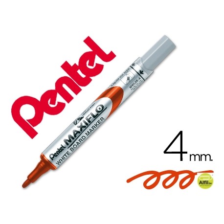 ROTULADOR MAXIFLO PENTEL PARA PIZARRA BLANCA COLOR ROJO