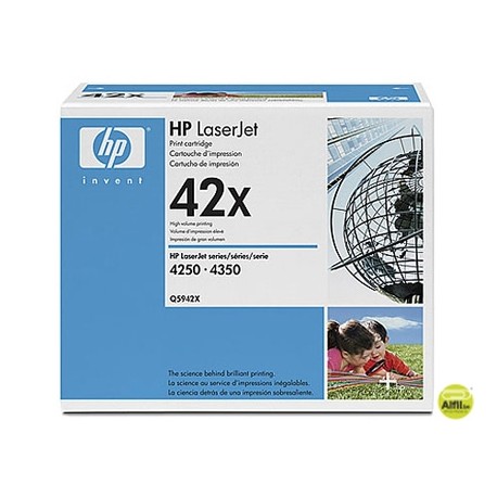 TONER HP LASERJET NEGRO LJ4250/4350 PACK 2 20.000 PAG