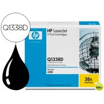 TONER HP LASERJET NEGRO Q1338A LJ4200 PACK 2 12.000 PAG
