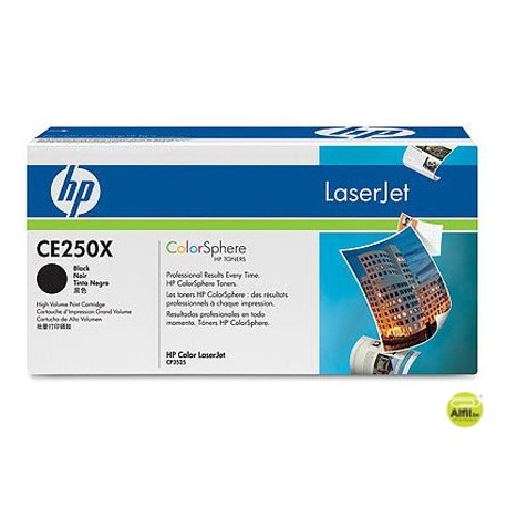 TONER HP LASERJET COLOR CP3525NEGRO 10.500 PAG
