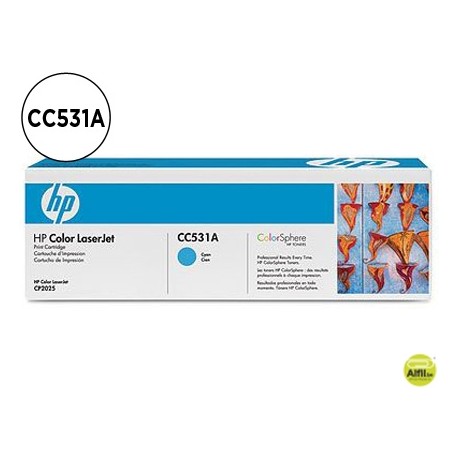 TONER HP LASERJET COLOR CP2025/CM2320 CIAN 2.800 PAG