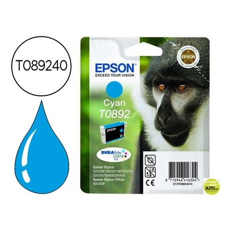 INK-JET EPSON T0892 CIAN STYLUS S20 / SX-100 / SX-110