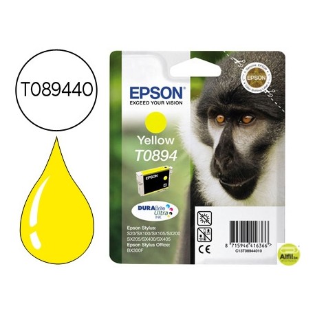 INK-JET EPSON T0894 AMARILLO STYLUS S20 / SX-100 / SX-110