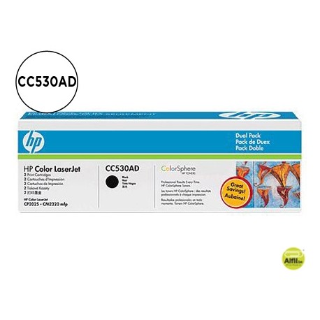 TONER HP LASERJET COLOR CP2025NEGRO 3.500 PAG -PACK 2-