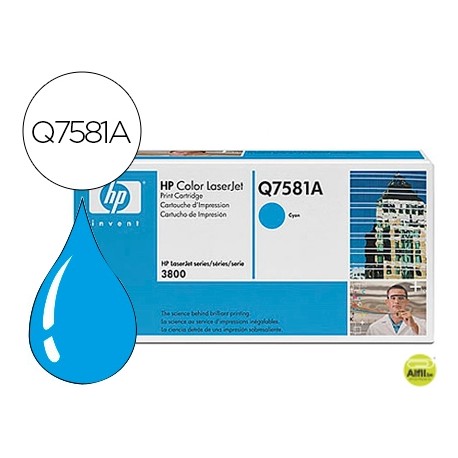 TONER HP Q7581A CIAN LASERJET 3800 6.000 PAG