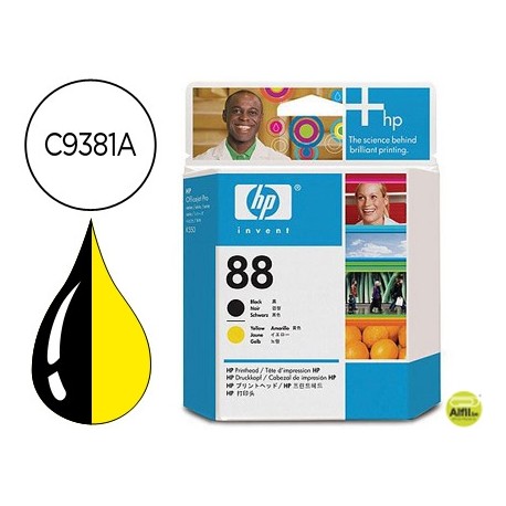 INK-JET HP N. 88 CABEZAL NEGRO/AMARILLO