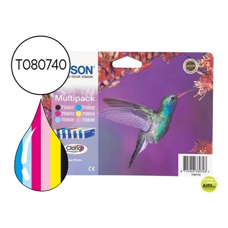 INK-JET EPSON STYLUS PHOTO R265/R360 RX560 MULTIPACK T0801+T0802+T0803+T0804+T0805 +T0806